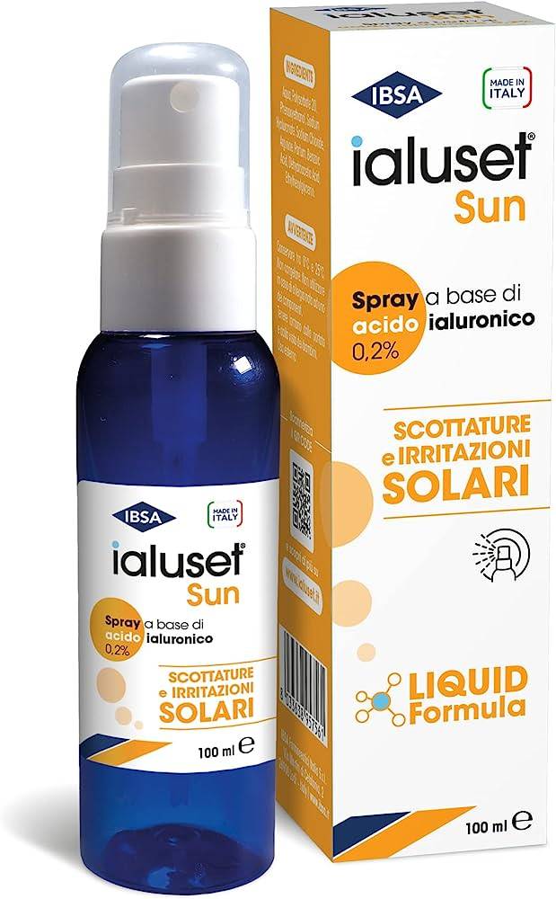 Ibsa Ialuset Sun Spray Acido Ialuronico 0,2% per Scottature e Irritazioni 100 ml