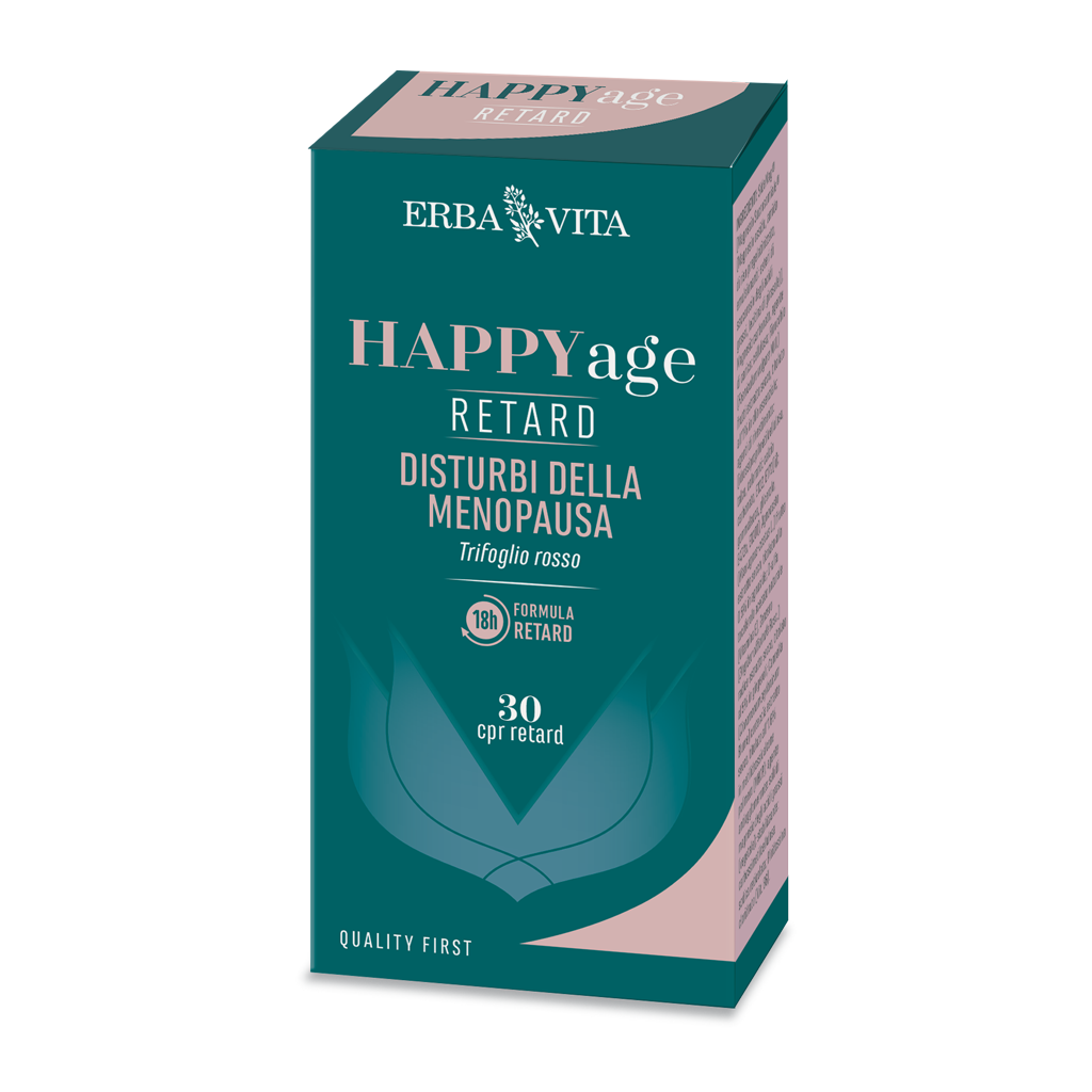 Erba Vita Happy Age Retard Integratore per la Menopausa 30 compresse