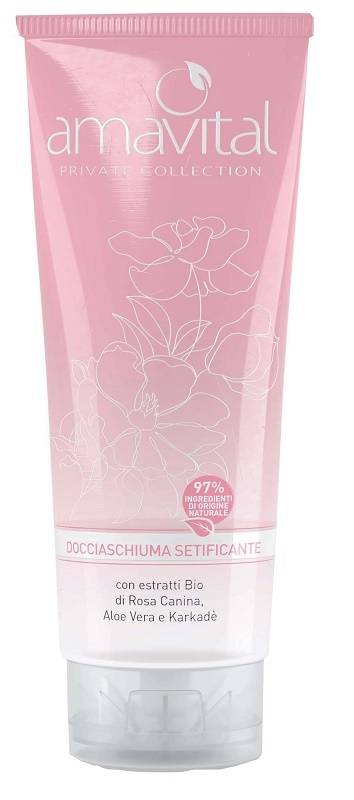 Oficine Cleman Amavital Private Collection Docciaschiuma Setificante Rosa Canina & Karkadè 200 ml