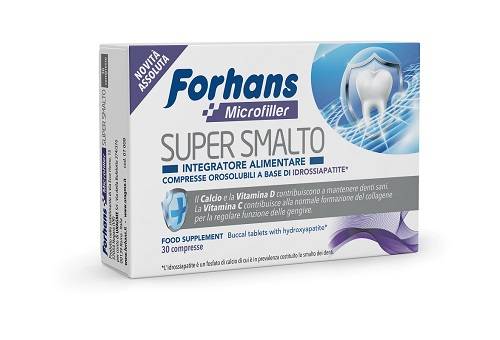 Forhans Microfiller Super Smalto Integratore per il Benessere dei Denti 30 compresse orosolubili