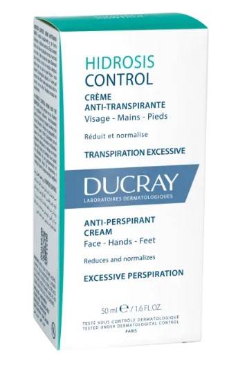 Ducray Hidrosis Control Crema Anti - Traspirante per Viso Mani e Corpo 50 ml
