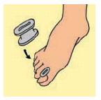 Eumedica Divaricatore per Dita Gel Toe Taglia L