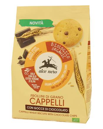 Alce Nero Frollino di Grano Cappelli con Gocce di Cioccolato BIO 250 g