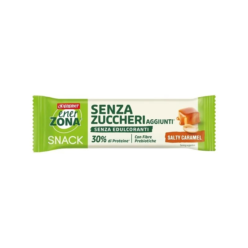 Enerzona Snack Barretta Proteica Senza Zuccheri Aggiunti Gusto Salty Caramel 33 g