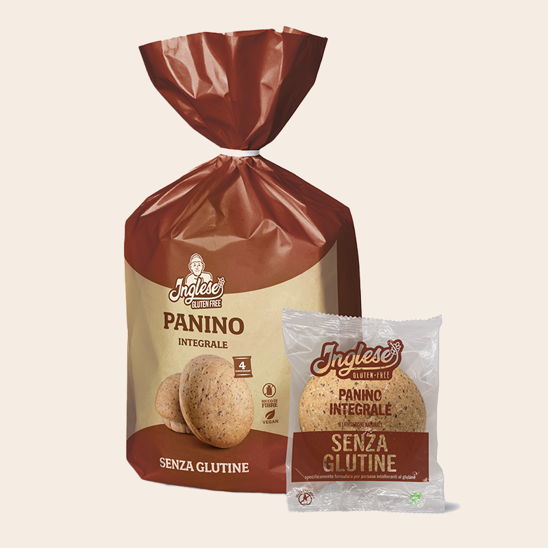 Inglese Panino Integrale Senza Glutine 4 pezzi da 35 g