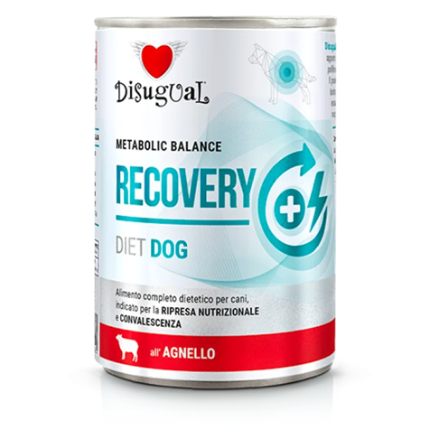 Disugual Recovery Alimento Dietetico Completo per Cani in fase di Recupero Gusto Sogliola 400g