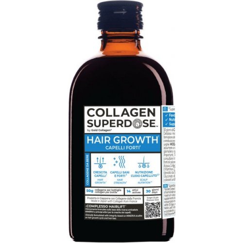 Gold Collagen Superdose Hair Growth Integratore per Capelli Forti 300 ml