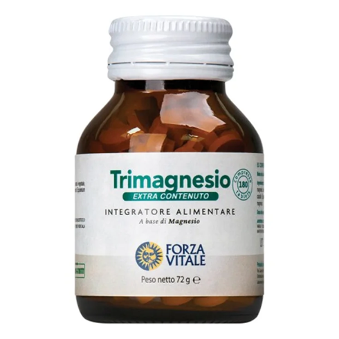 Trimagnesio Extra Integratore di Magnesio Utile per Nervosismo, Alcalinizzazione e Crampi 180 compresse