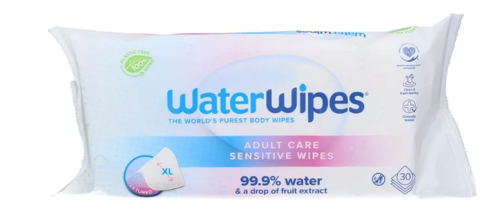 WaterWipes Salviettine Adulti per Igiene Quotidiana 30 pezzi