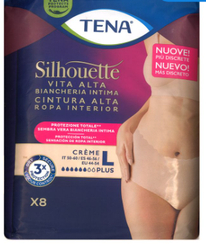 TENA Silhouette Creme Mutandine Assorbenti Taglia L 8 pezzi