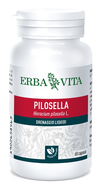 Erba Vita Pilosella Integratore Alimentare Drenaggio Liquidi 60 Capsule