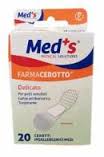 Meds Cerotto Strips Tessuto Non Tessuto Medio 20 Pezzi