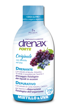 Drenax Forte Mirtillo Integratore alimentare Drenante 300 ml