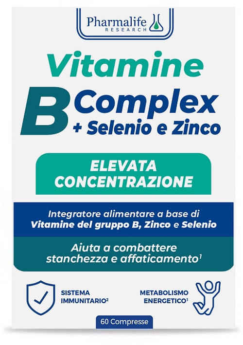 Vitacurveg Integratori di Vitamine B Selenio e Zinco Complex 60 Compresse