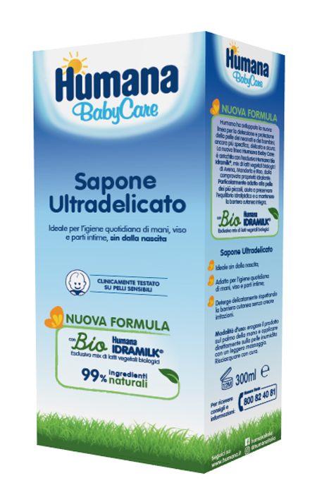 Humana Baby Care Sapone Liquido Ultradelicato per Bambini 300 ml