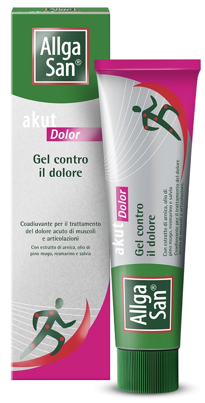 AllgaSan Akut Dolor Gel Arnica per Sollievo Muscolare e Articolare 100 ml