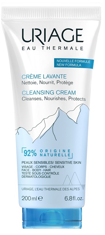 Uriage Eau Thermale Crema Lavante Detergente Idratante Viso Corpo Capelli 200 ml