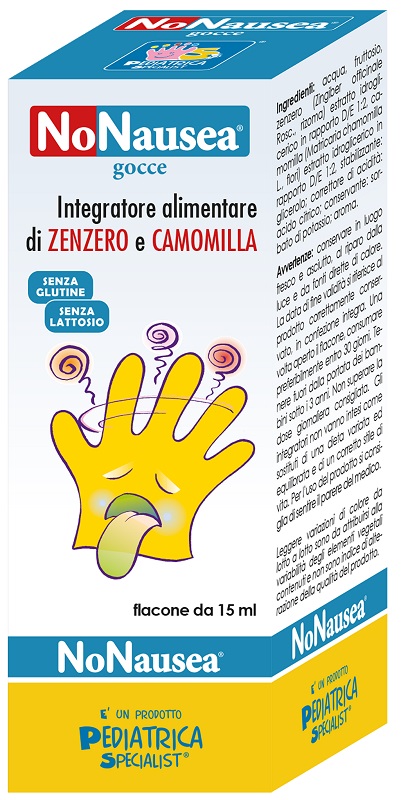 Pediatrica Nonausea Gocce per Bambini contro Nausea, Vomito e Supporto della Digestione 15 ml