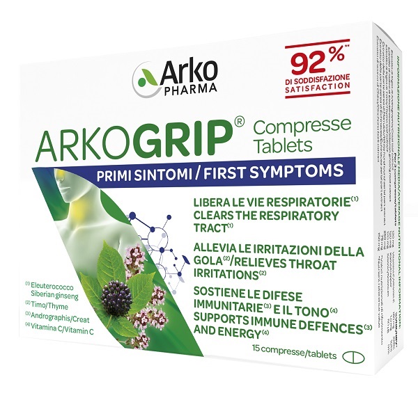 Arkopharma Arkogrip Integratore per le Difese Immunitarie 15 compresse