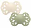 BIBS Infinity Ciuccio Anatomico in Silicone Colore Avorio / Salvia Size 2 (6+mesi) 2 pezzi