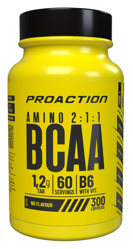 ProAction Fit BCAA 2:1:1 Integratore di Aminoacidi Ramificati 300 compresse