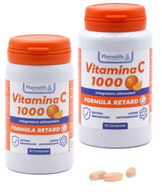 Pharmalife Research Integratore Alimentare di Vitamina C 1000 90 Compresse