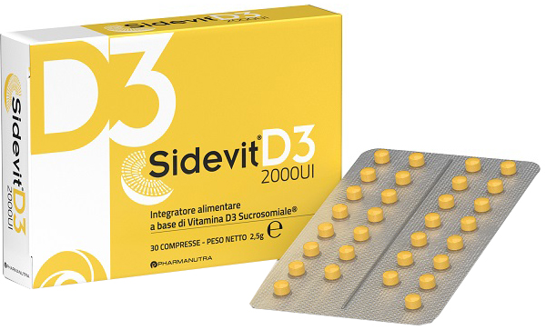 Sidevit D3 2000UI Integratore con Vitamina D3 30 Compresse