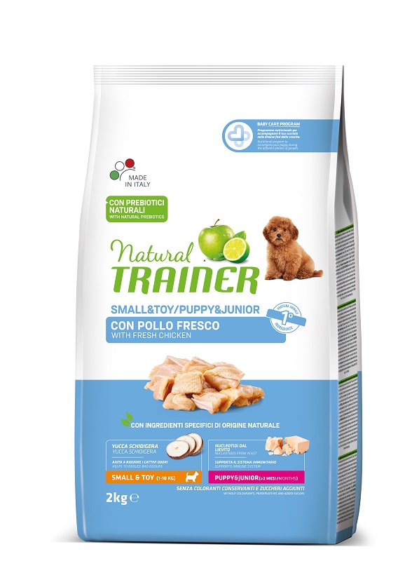 Natural Trainer Dog Small & Toy Puppy & Junior Pollo Fresco 2 Kg