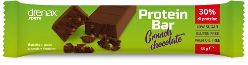 Drenax Forte Protein Bar Barretta Cioccolato Fondente 55 g