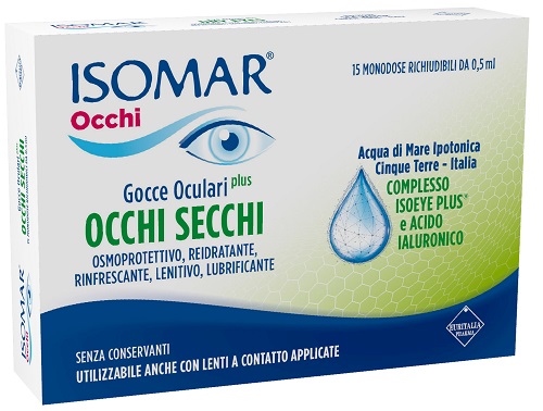Isomar Occhi Secchi Plus Collirio Idratante Monodose 0,2% 15 flaconcini
