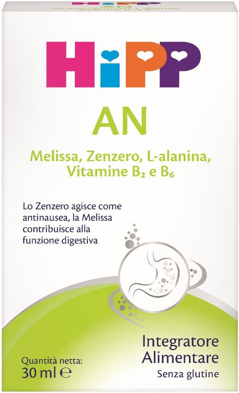 HiPP AN Gocce Antinausea Bambini con Zenzero e Melissa 30 ml