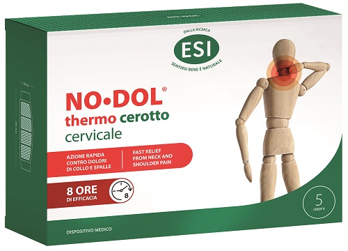 ESI No Dol Thermo Cerotto Cervicale Contro Dolori Spalle e Collo 5 Pezzi