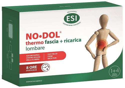 Esi Dol Thermo Fascia + Ricarica Lombare per Dolori alla Schiena 1+4 Pezzi