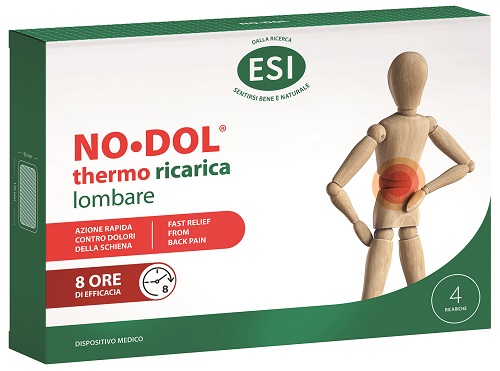 Esi No Dol Thermo Ricarica Lombare per Dolori alla Schiena 4 ricariche