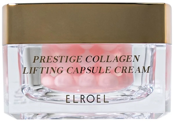 Elroel Prestige Collagen Crema Viso Antirughe Schiarente Rinvigorente Capsule Cream 55 ml