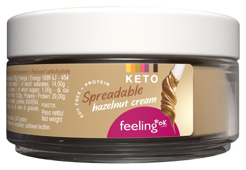FeelingOk Crema Proteica Spalmabile alla Nocciola 100 g