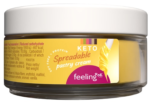 FeelingOk Crema Proteica Spalmabile alla Crema Pasticcera 100 g