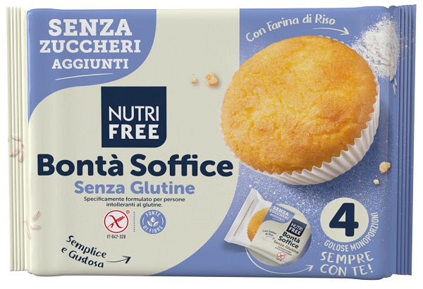 NUTRIFREE BONTA' SOFFICE SENZA ZUCCHERI AGGIUNTI 4 PEZZI DA35 G