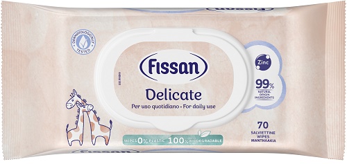 Fissan Salviette Delicate per Viso e Mani e Cambio Pannolino 70 pezzi