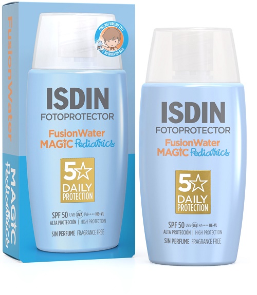 Isdin Fusion Water Magic Pediatric Solare Viso Bambini 50 ml