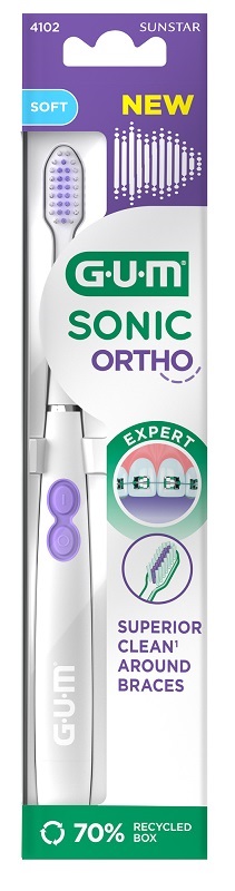 Gum Sonic Ortho Toothbrush Spazzolino a batteria 1 pezzo