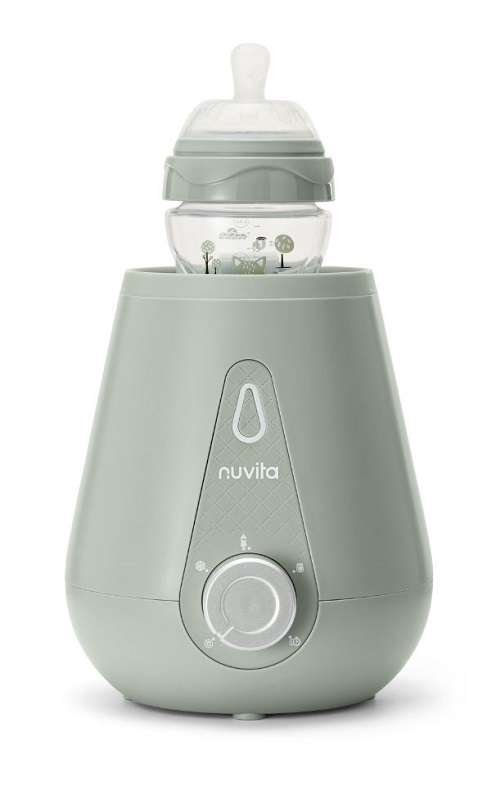 Nuvita Scaldabiberon Elettrico per Casa e Auto Sage Green