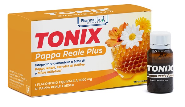 Tonix Pappa Reale Plus 10 Integratore di Pappa Reale Tonico 10 Flaconcini