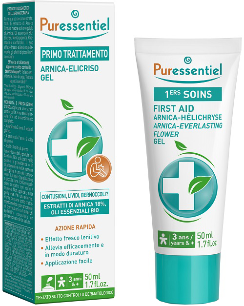Puressentiel Arnica Elicriso Gel Primo Trattamento Dolori Muscolari 50 ml