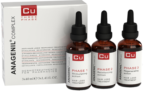 Vital Plus VPA CU123 Anagenil Complex Trifasico Trattamento Anticaduta 3 X 40 ml