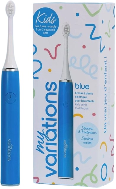 MyVariations KIDS Spazzolino Elettrico Blu per Bambini dai 3 ai 13 anni