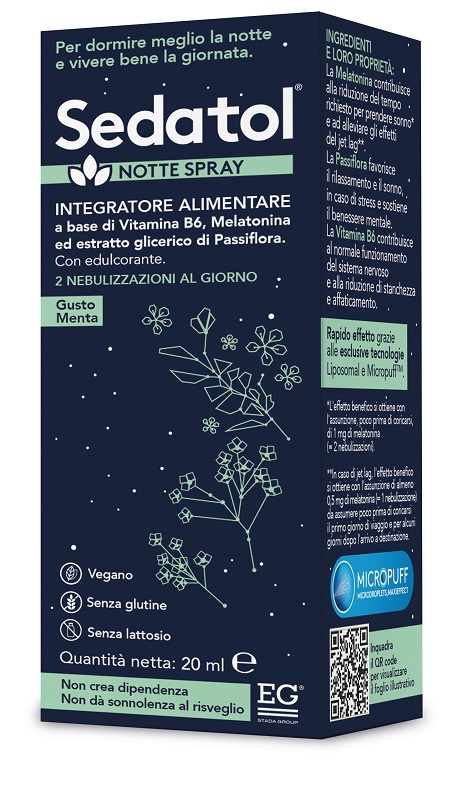 Sedatol Notte Spray Integratore per il Sonno 20 ml