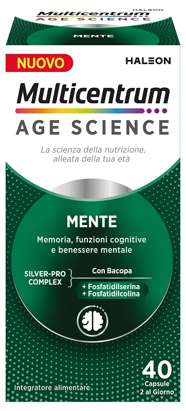 Multicentrum Age Mente Integratore per la Memoria 40 Capsule