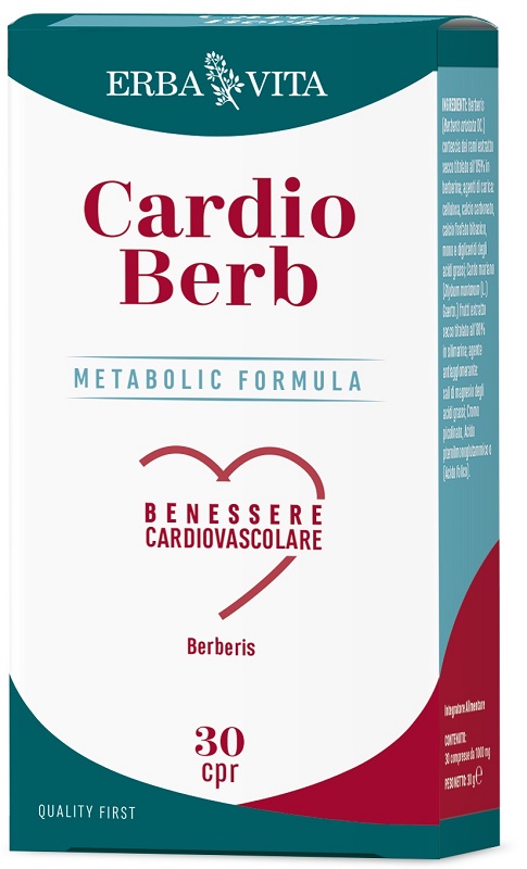 Erba Vita Cardio Berb Integratore per Cuore e Metabolismo 30 Compresse