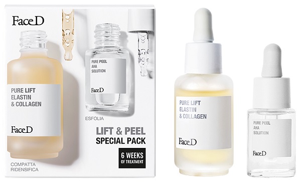 Face D Pure Lift + Pure Peel Trattamento Anti - Età Rassodante ed Esfoliante 30 Ml + 13 Ml